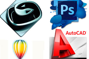 Corel draw / Photoshop / 3 ds Max / AutoCAD -  